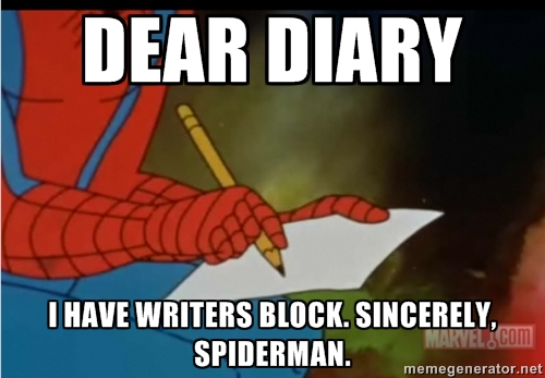 writing meme spiderman dear diary
